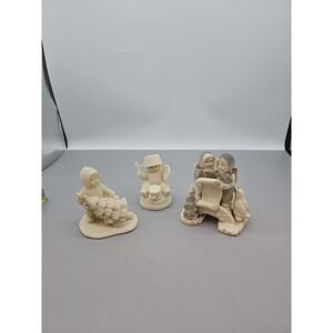 Vintage Dept. Department 56 Snowbabies Figurines Lot of 3‎ Penguins Winter Tree